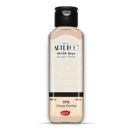 ARTDECO AKRİLİK BOYA 140ML VİNTAGE PEMBE 3712